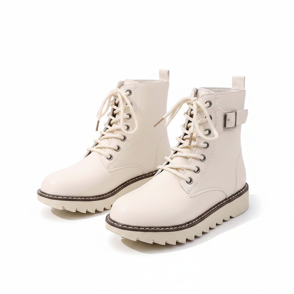 BUCKLE COMBAT BOOTS