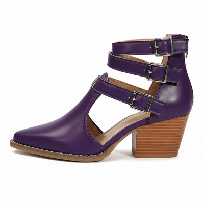 Women's Pointed Toe Block Heels