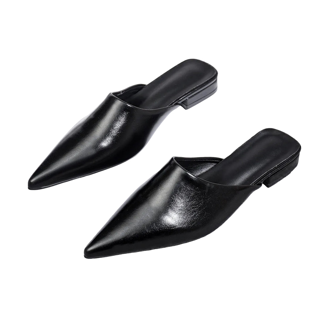 POINTED TOE MULES