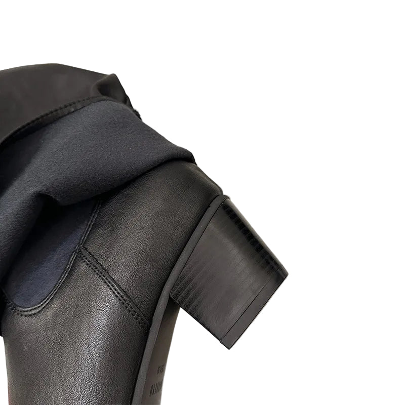 SLOUCHY KNEE-HIGH BOOTS