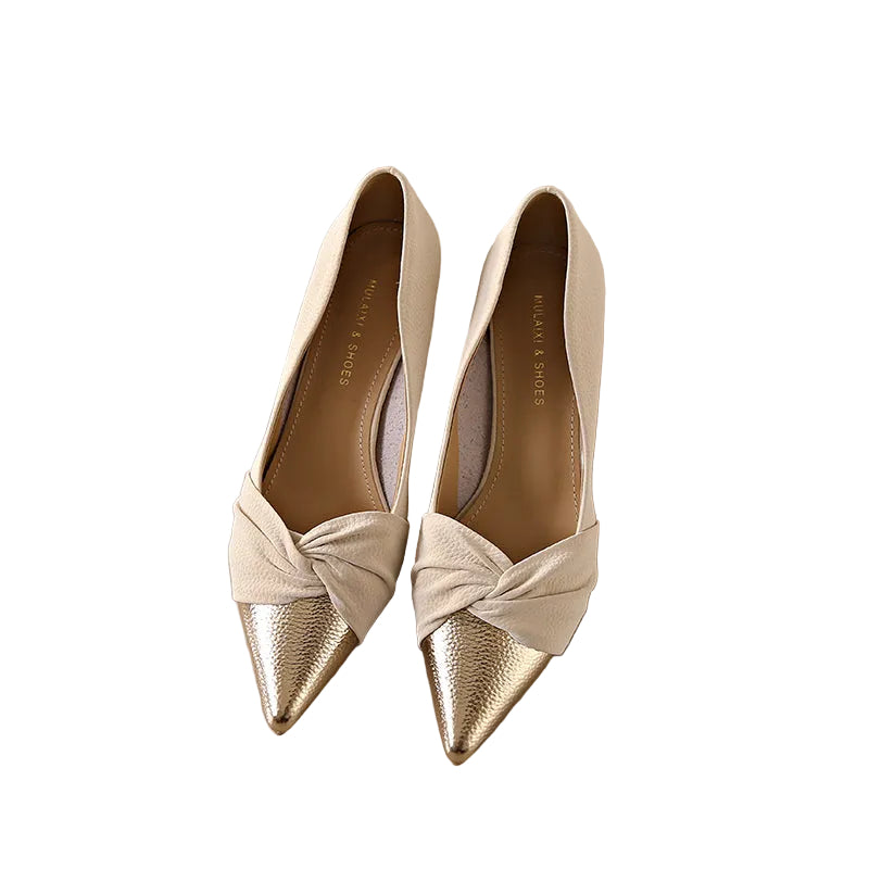 KITTEN HEEL PUMPS