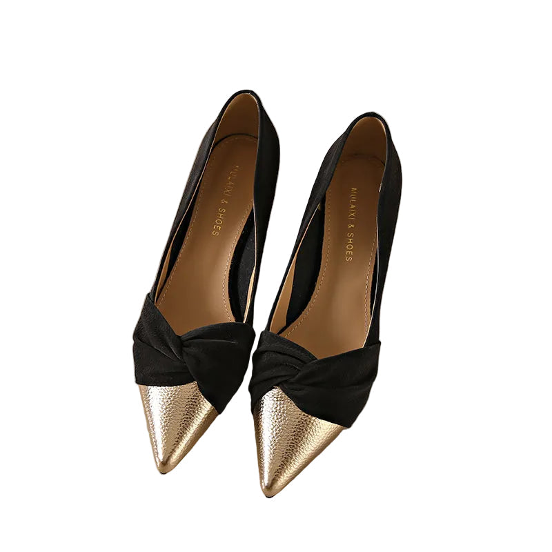 KITTEN HEEL PUMPS