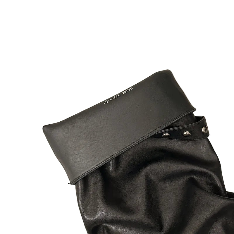 SLOUCHY KNEE-HIGH BOOTS