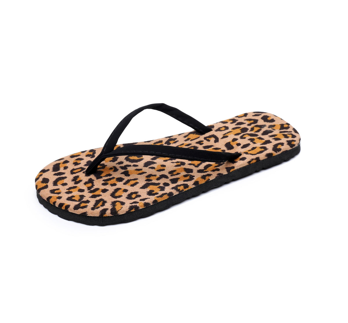 Women's Leopard Print Thong Sandals