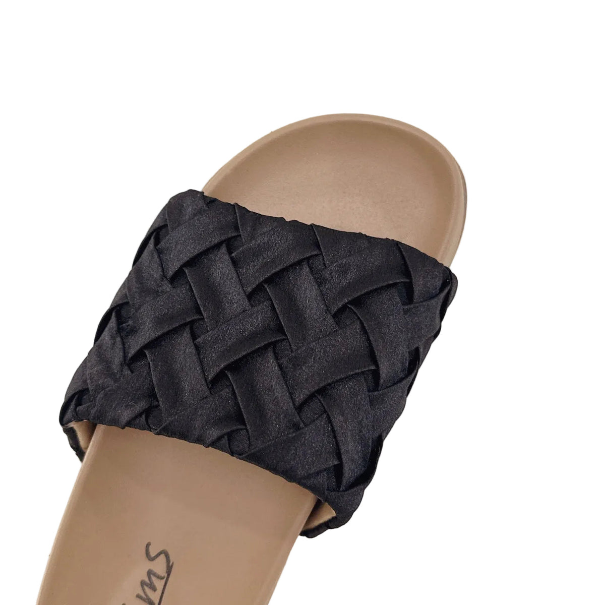 Women's Woven Strap Platform Slides