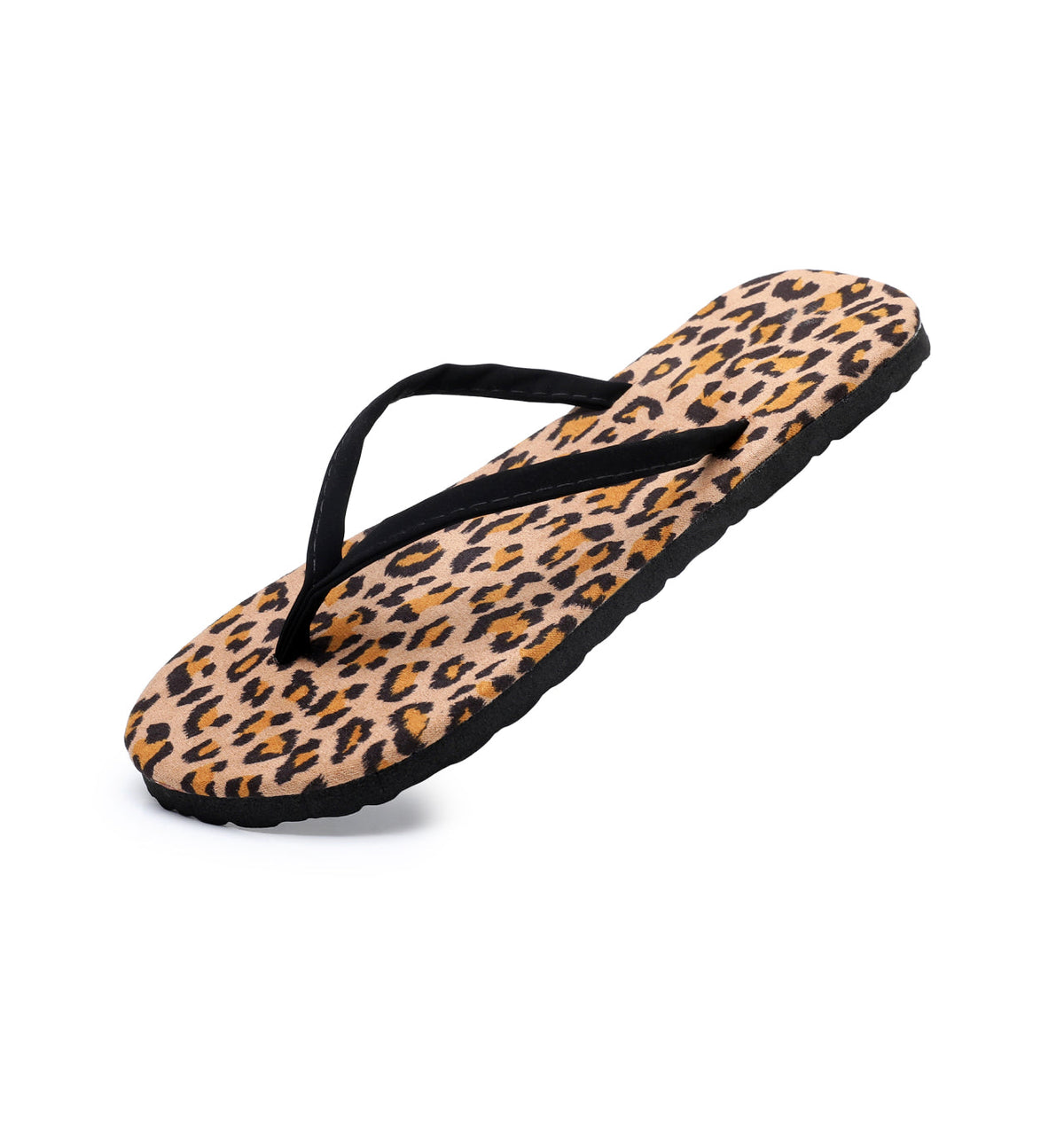 Women's Leopard Print Thong Sandals