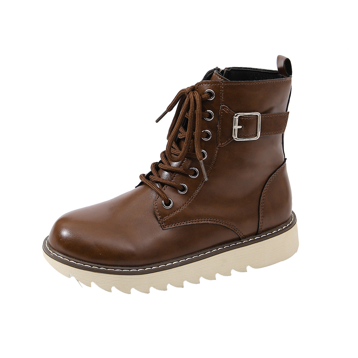 BUCKLE COMBAT BOOTS