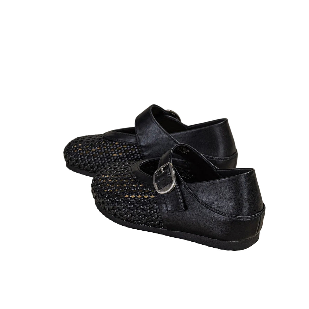 RETRO WOVEN MARY JANES