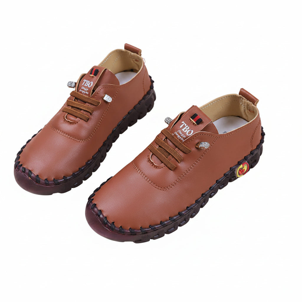 CASUAL VEGAN LEATHER FLATS
