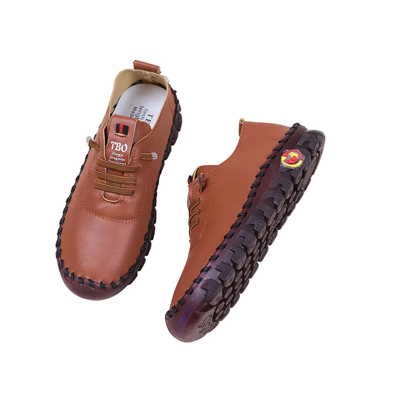 CASUAL VEGAN LEATHER FLATS