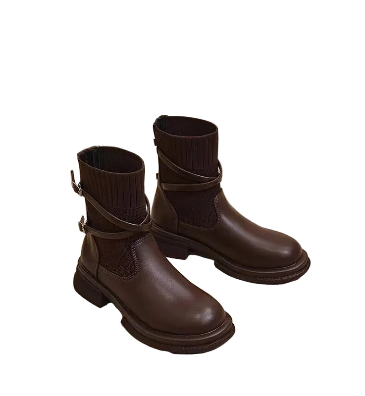 KNIT SOCK BOOTS