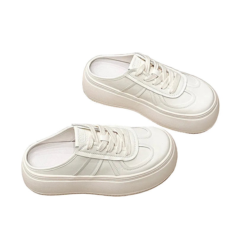 Women's Chunky Lace-Up Sneaker Mules
