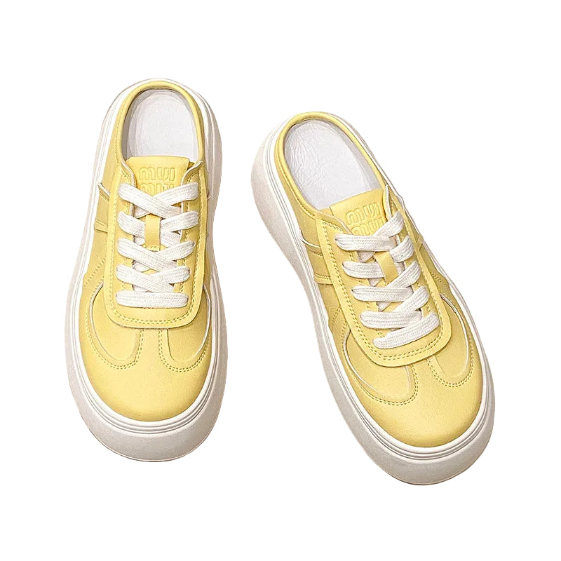 Women's Chunky Lace-Up Sneaker Mules