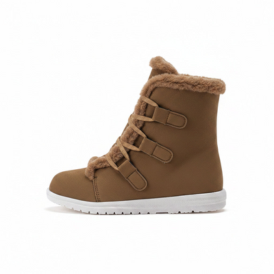Women's Fluffy Trim Winter Ankle Boots