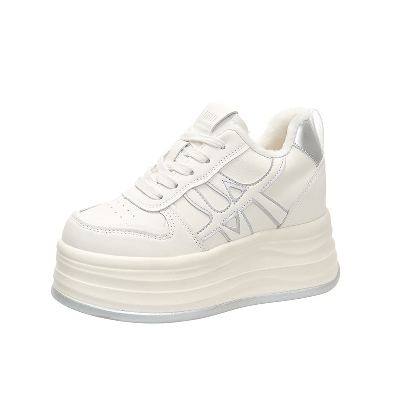 Women's Fleece-Lined Platform Sneakers