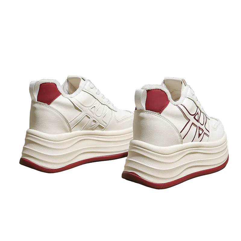Women's Fleece-Lined Platform Sneakers