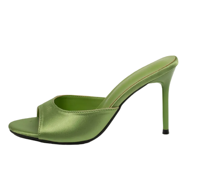 Women's Satin Peep-Toe Stiletto Heels