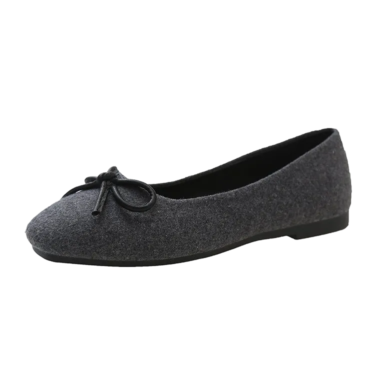 Women's Felted Fabric Ballet Flats
