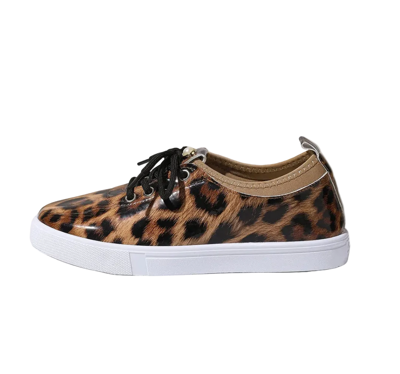Women's Leopard Print Sneakers