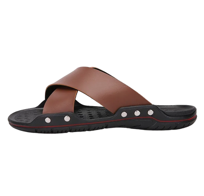 Men's Cross-Strap Slides