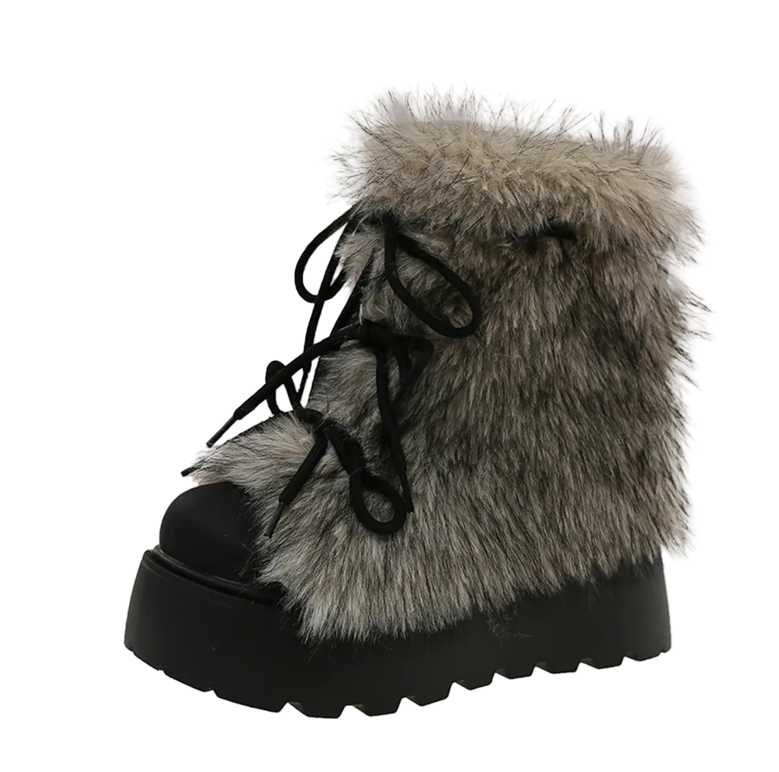 Women's Faux Fur Platform Snow Boots
