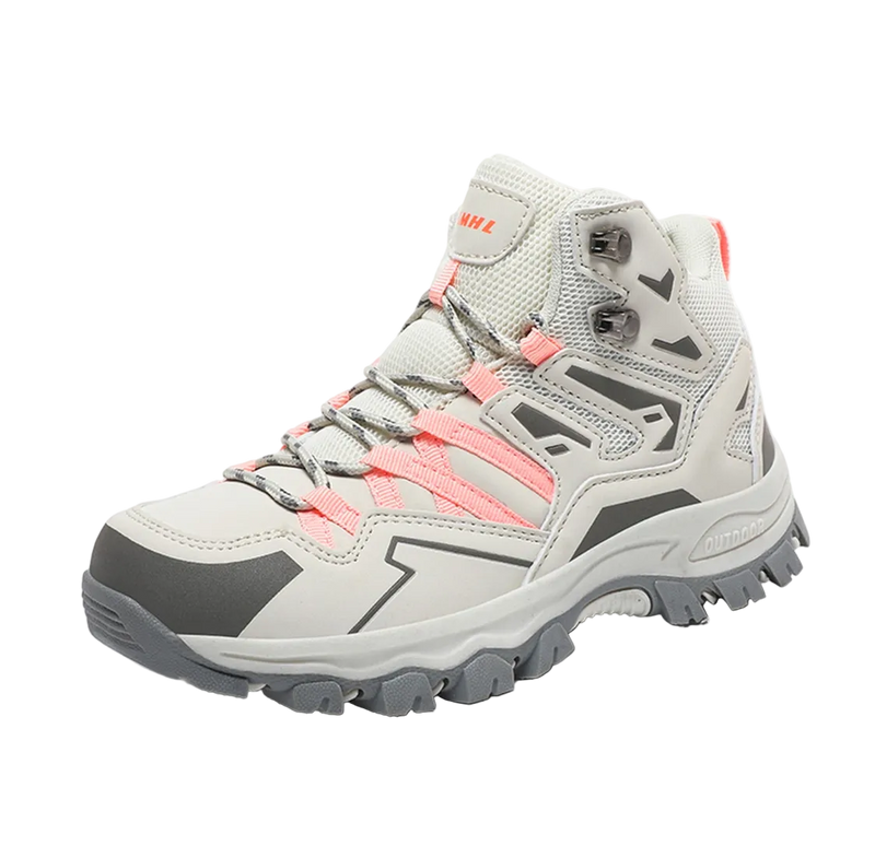 Unisex Mid Cut Lace Up Hiking Boots