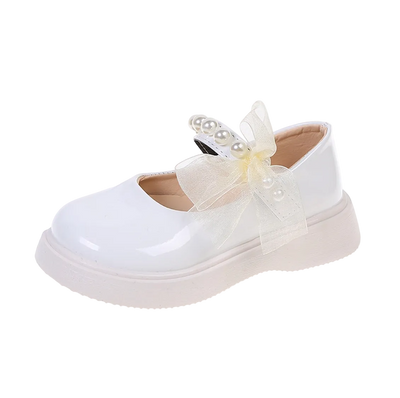 Girls' Pearl Strap Bow Mary Janes