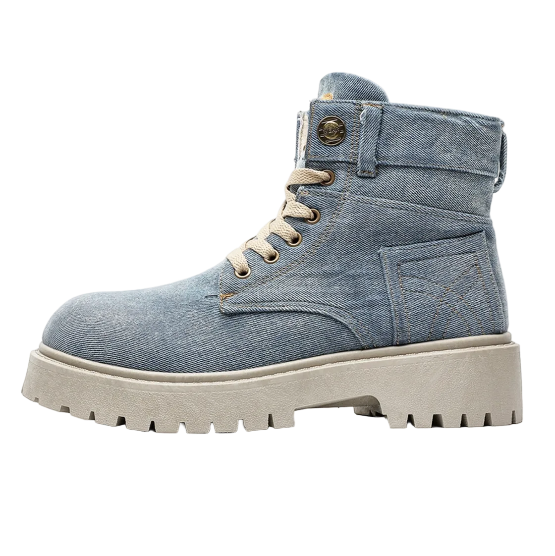 Men's Denim Look Work Boots