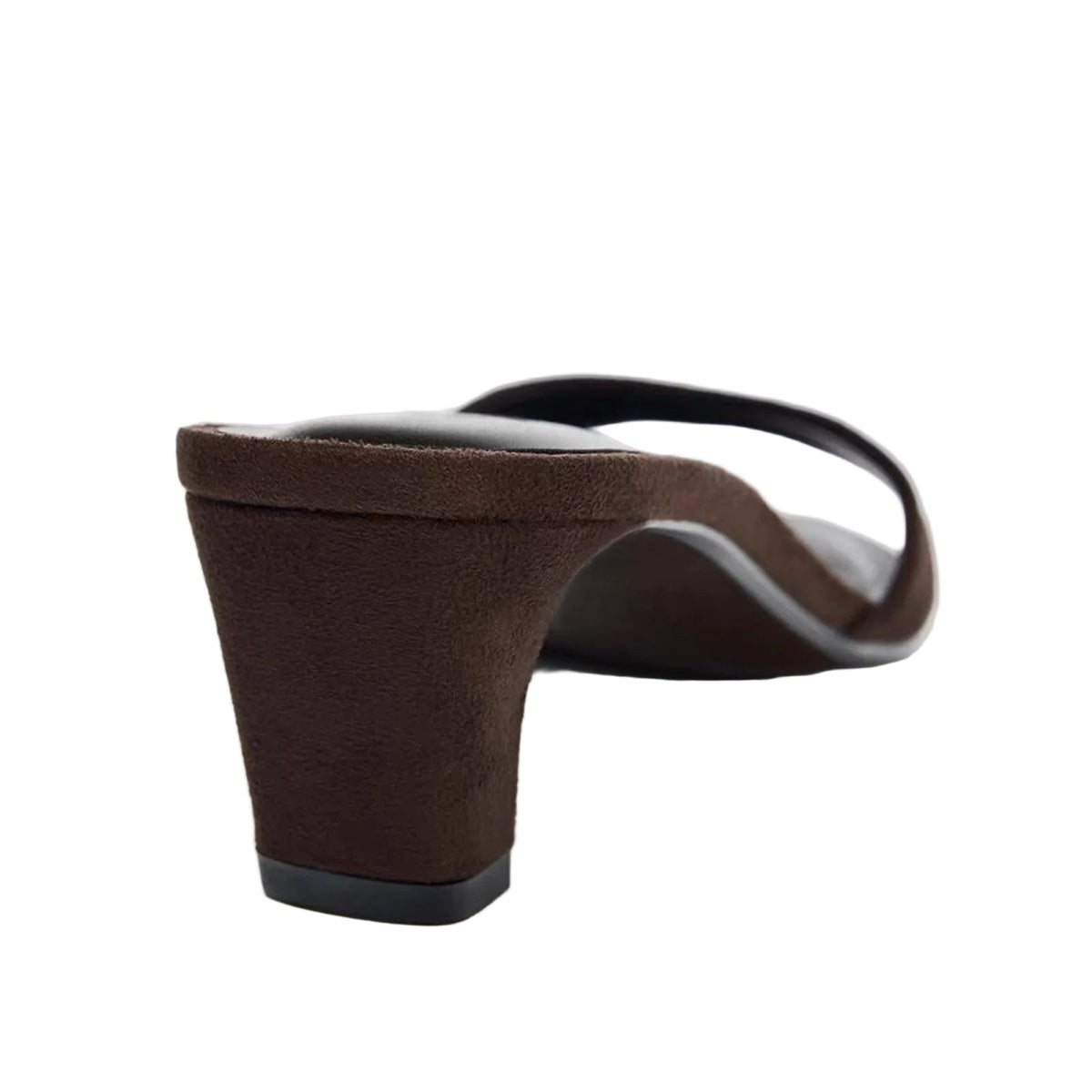 Women's Faux Suede Block Heel Mules