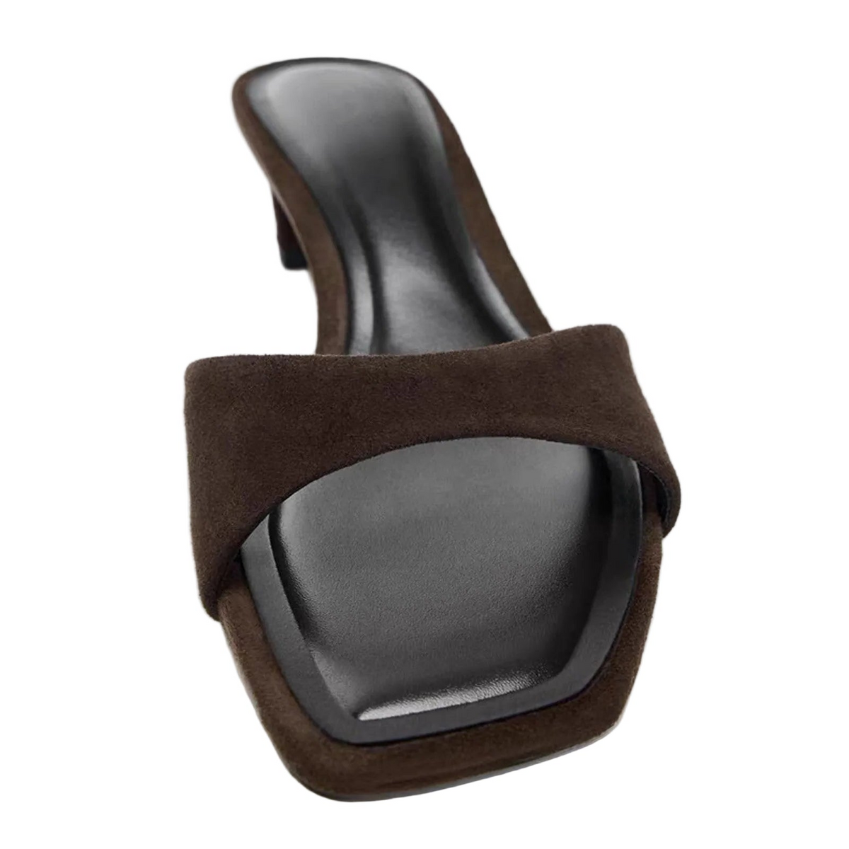 Women's Faux Suede Block Heel Mules