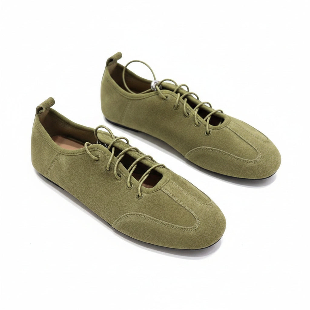 SUEDE BALLET FLATS