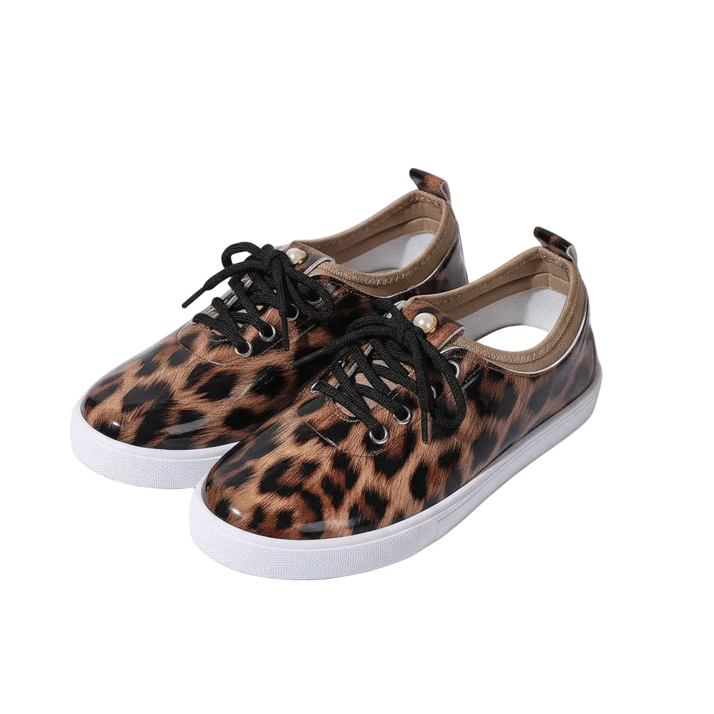Women's Leopard Print Sneakers