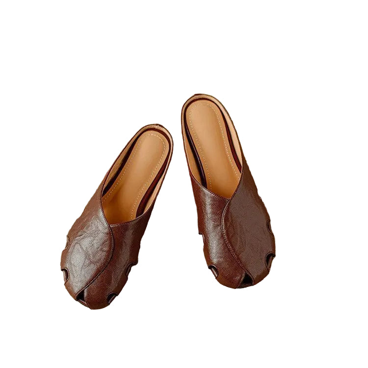 MINIMALIST CUT-OUT MULES