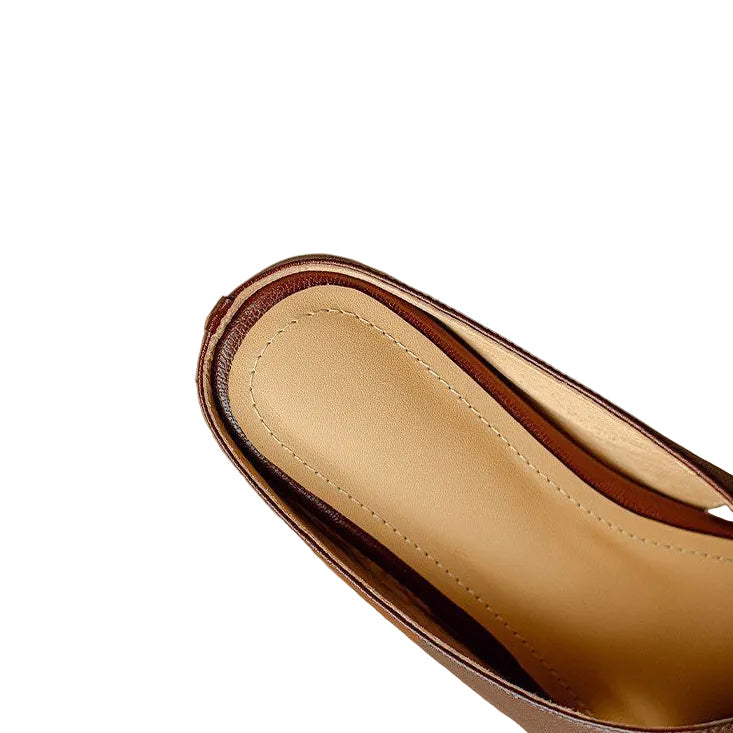 MINIMALIST CUT-OUT MULES