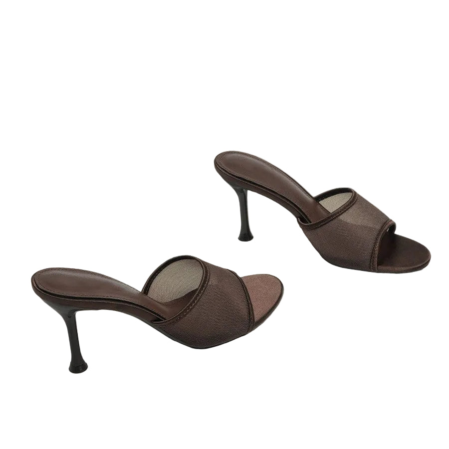 Women's Mesh Stiletto Heeled Sandals