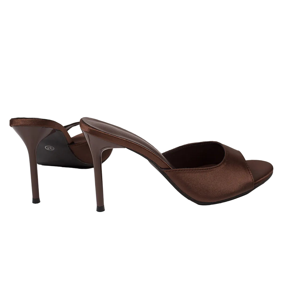 SATIN PEEP-TOE STILETTO HEELS