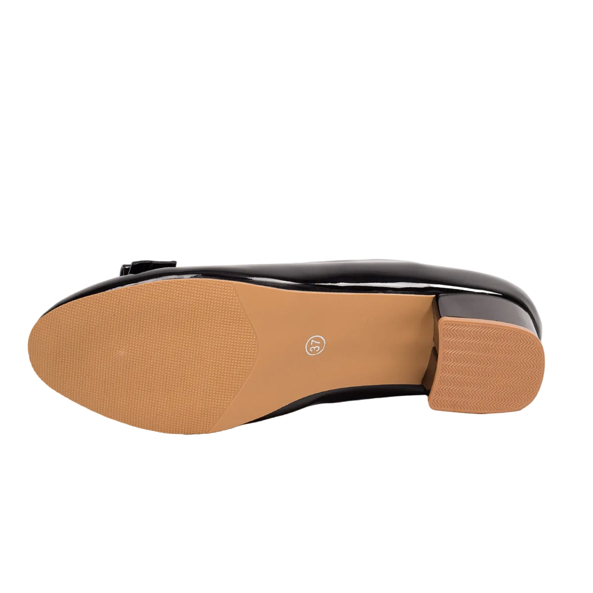 BOW-DETAIL BLOCK HEEL PUMPS