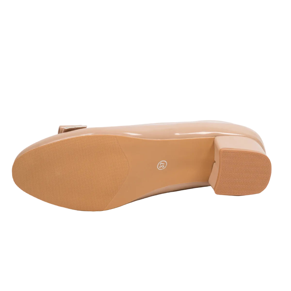 BOW-DETAIL BLOCK HEEL PUMPS