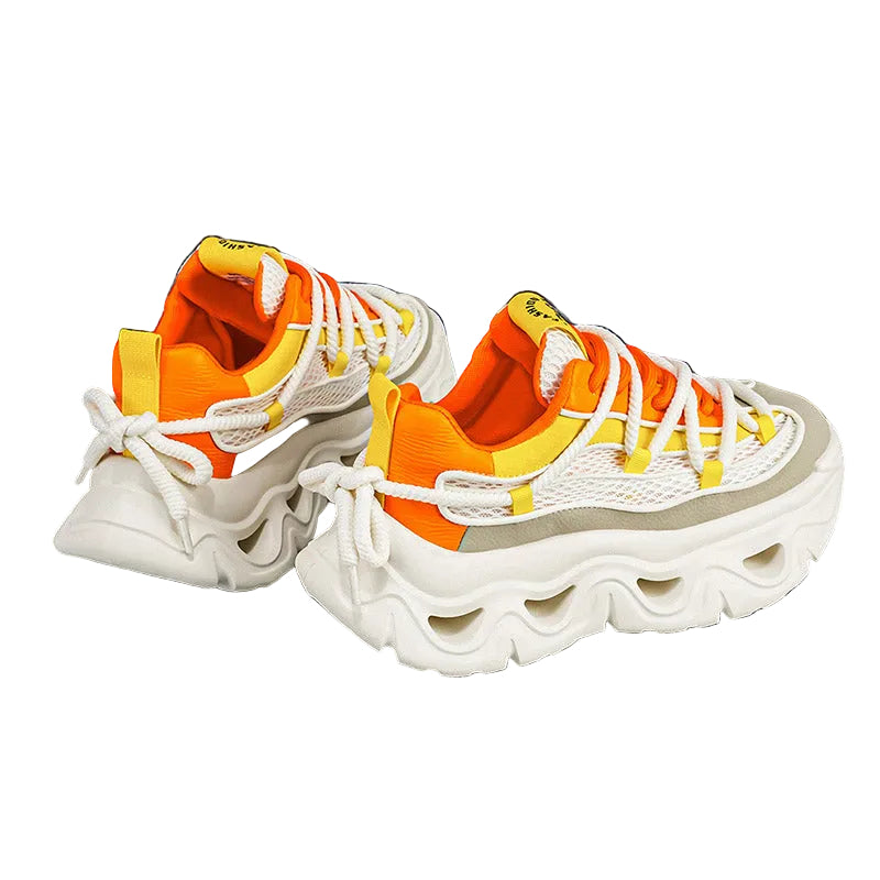 SCULPTURAL WAVE SOLE SNEAKERS