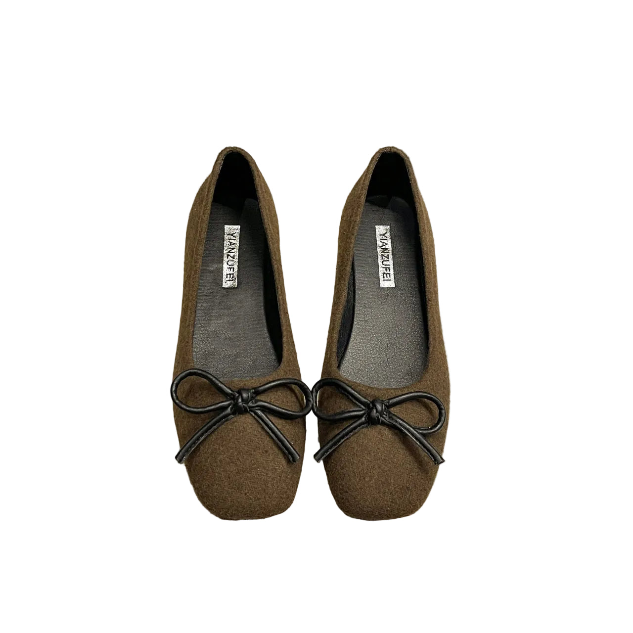 COTTON-LINEN BALLET FLATS