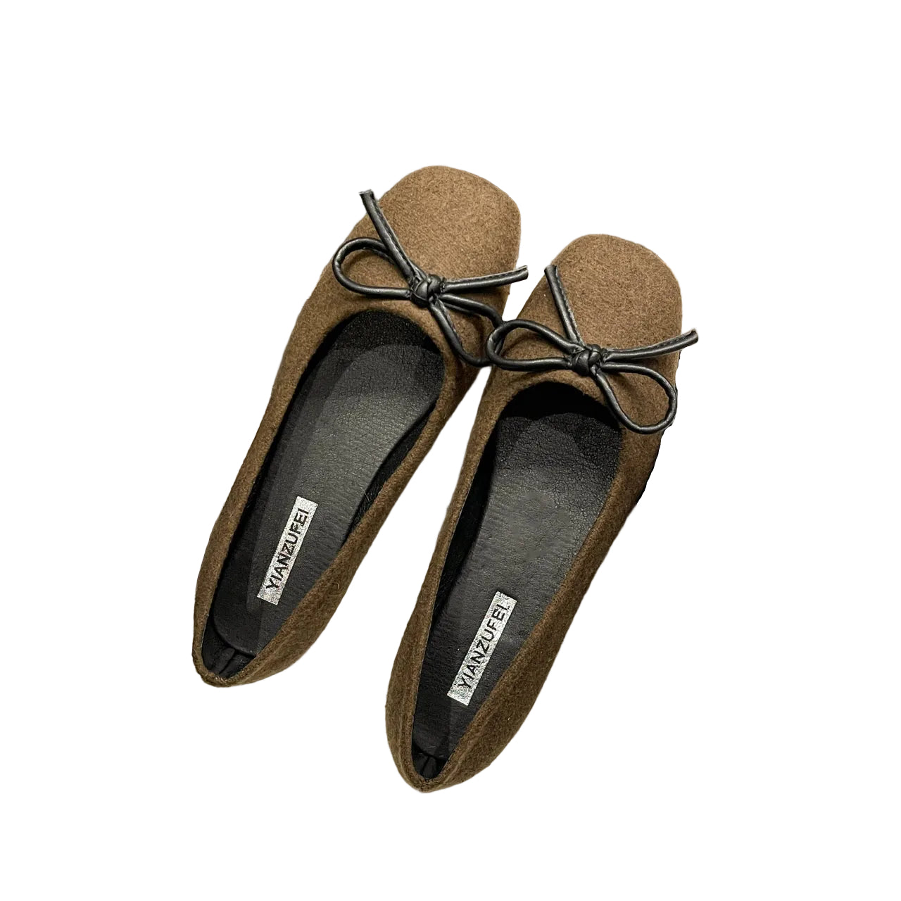 COTTON-LINEN BALLET FLATS