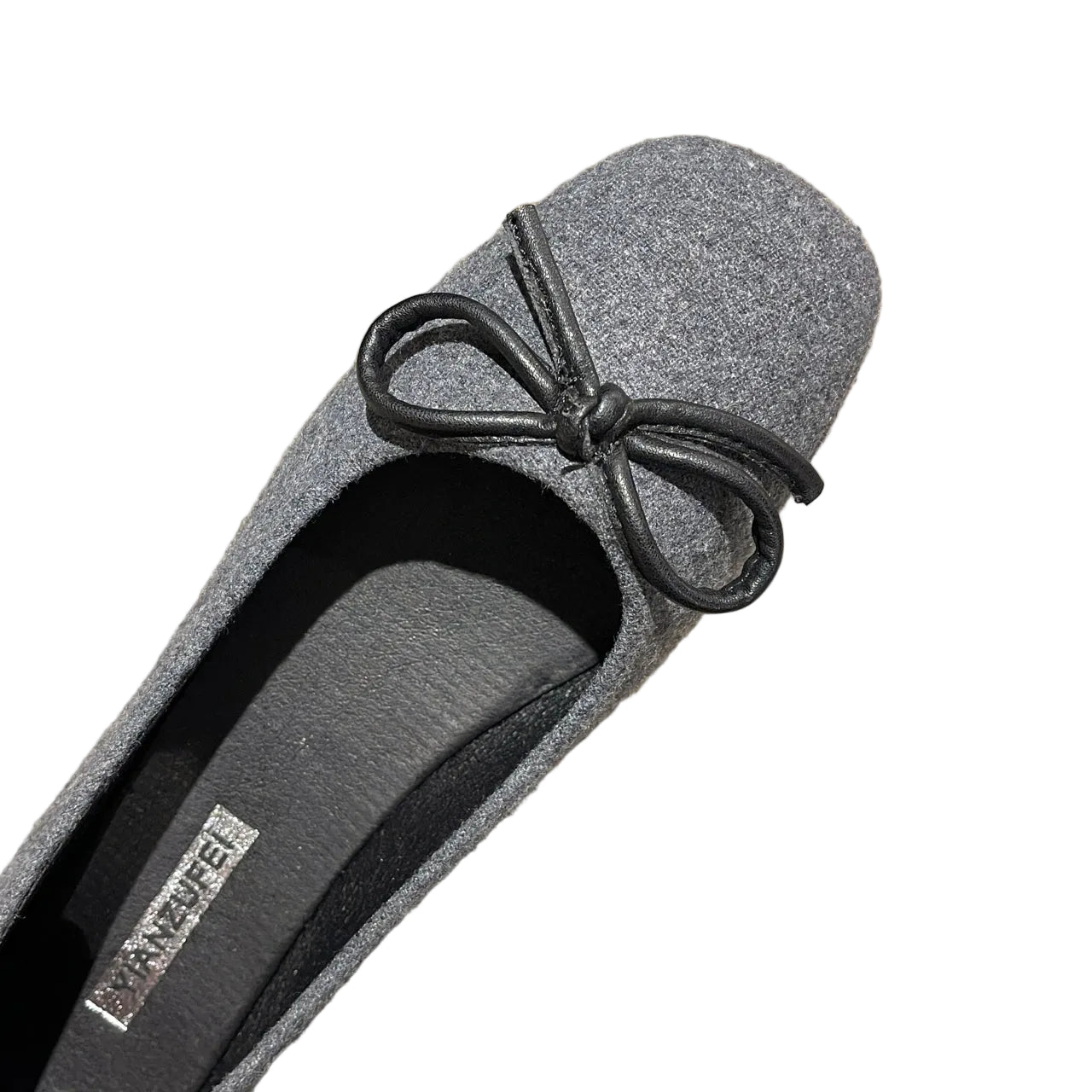 COTTON-LINEN BALLET FLATS