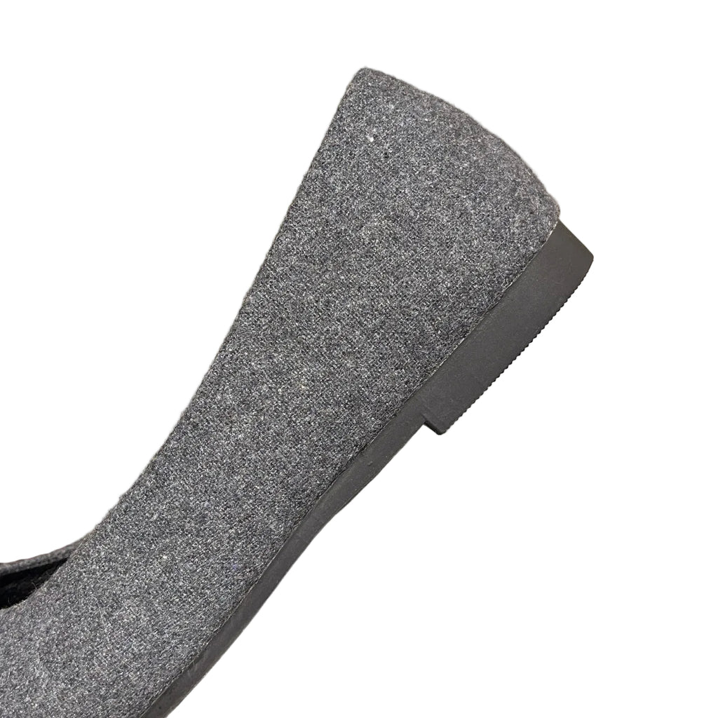 COTTON-LINEN BALLET FLATS