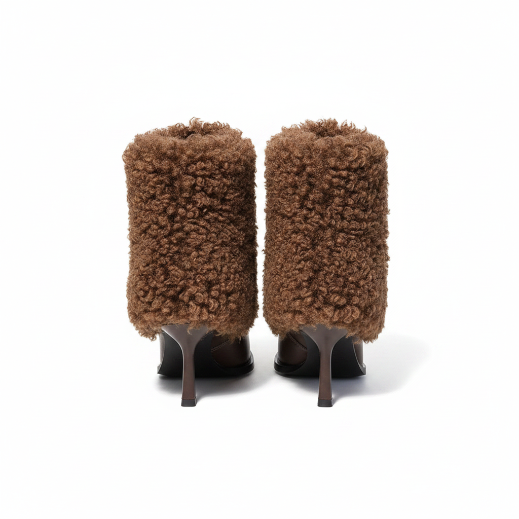 FAUX FUR ANKLE BOOTS