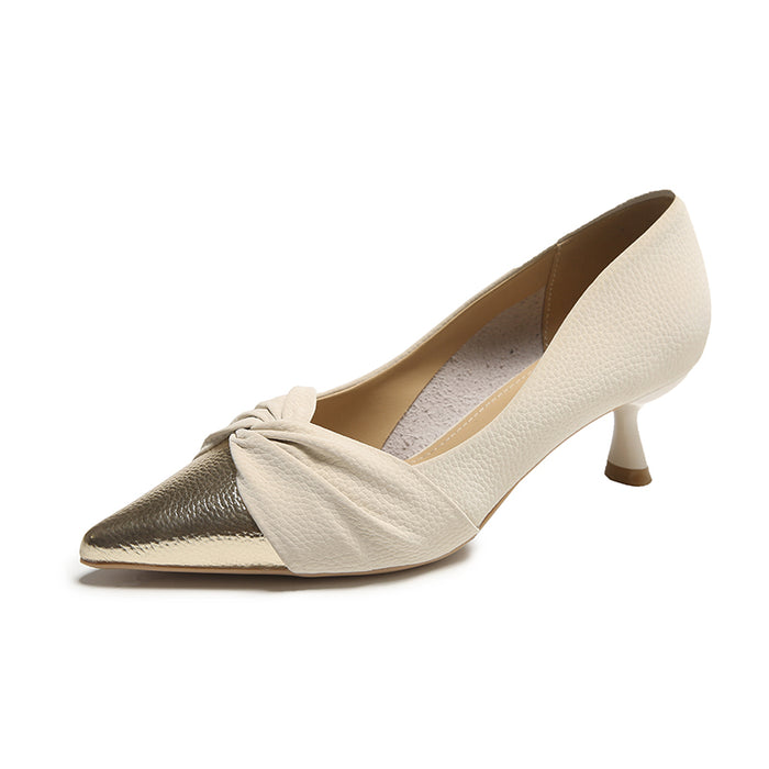 KITTEN HEEL PUMPS