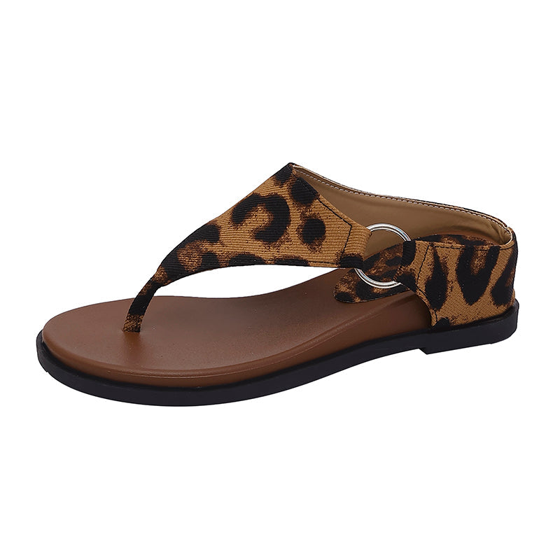 MINIMALIST RING DETAIL THONG SANDALS