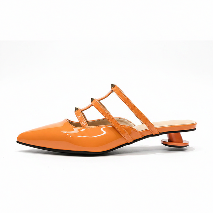 LOW BLOCK HEELED SANDALS