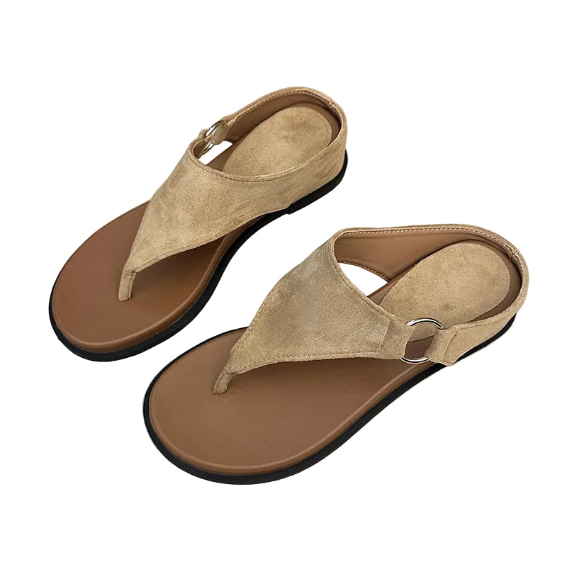 MINIMALIST RING DETAIL THONG SANDALS