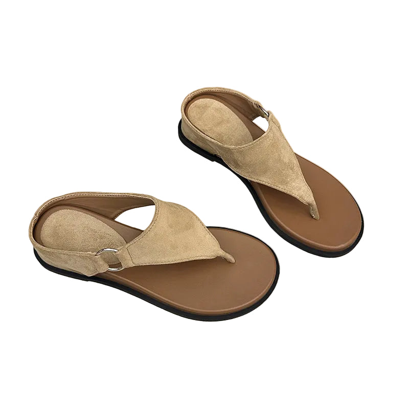 MINIMALIST RING DETAIL THONG SANDALS