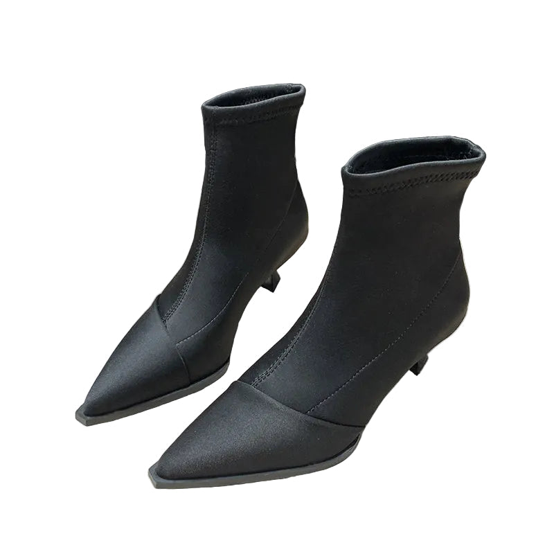 Women's Pointed Toe Sock Boots